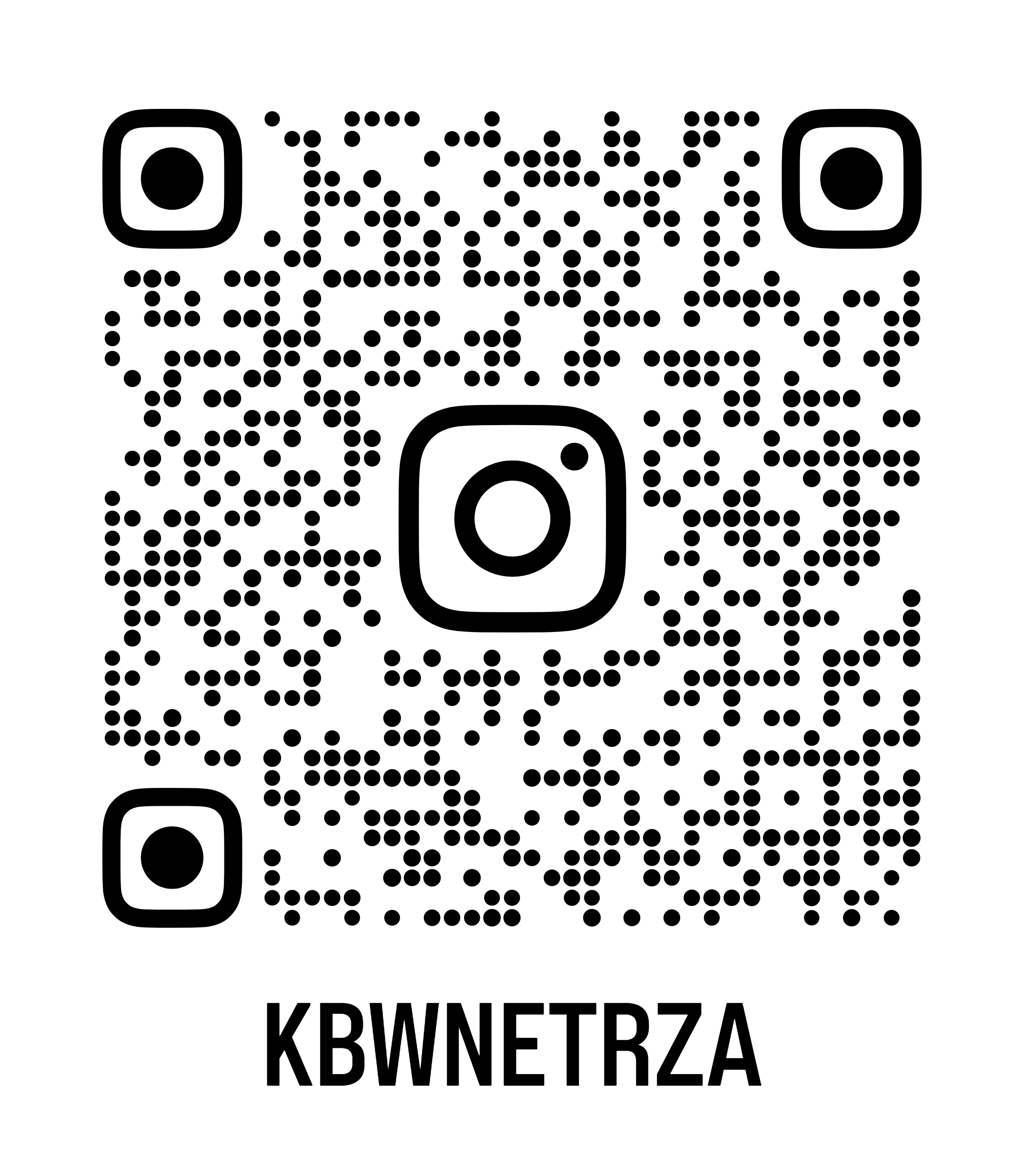 Kod QR do profilu KBWnętrza na Instagramie